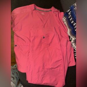 Vibrant Pink Scrub Set